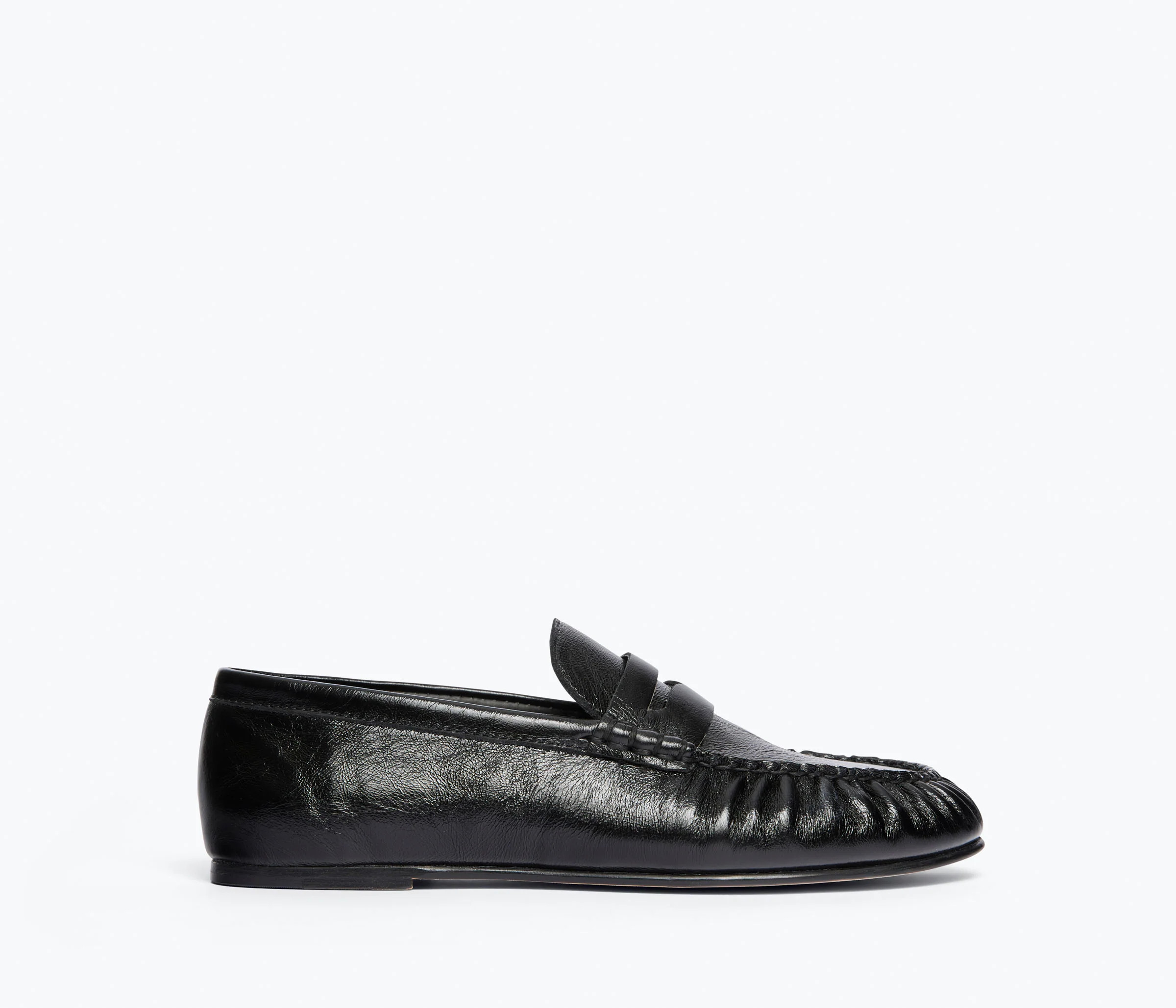 SYDNEY RUCHED PENNY LOAFER | Frēda Salvador