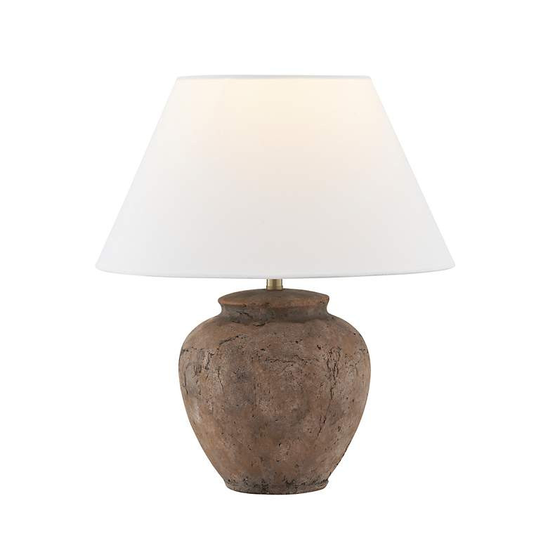 Forty West Rhodes 16" Earth Tones Ceramic Table Lamp - #6981M | Lamps Plus | Lamps Plus