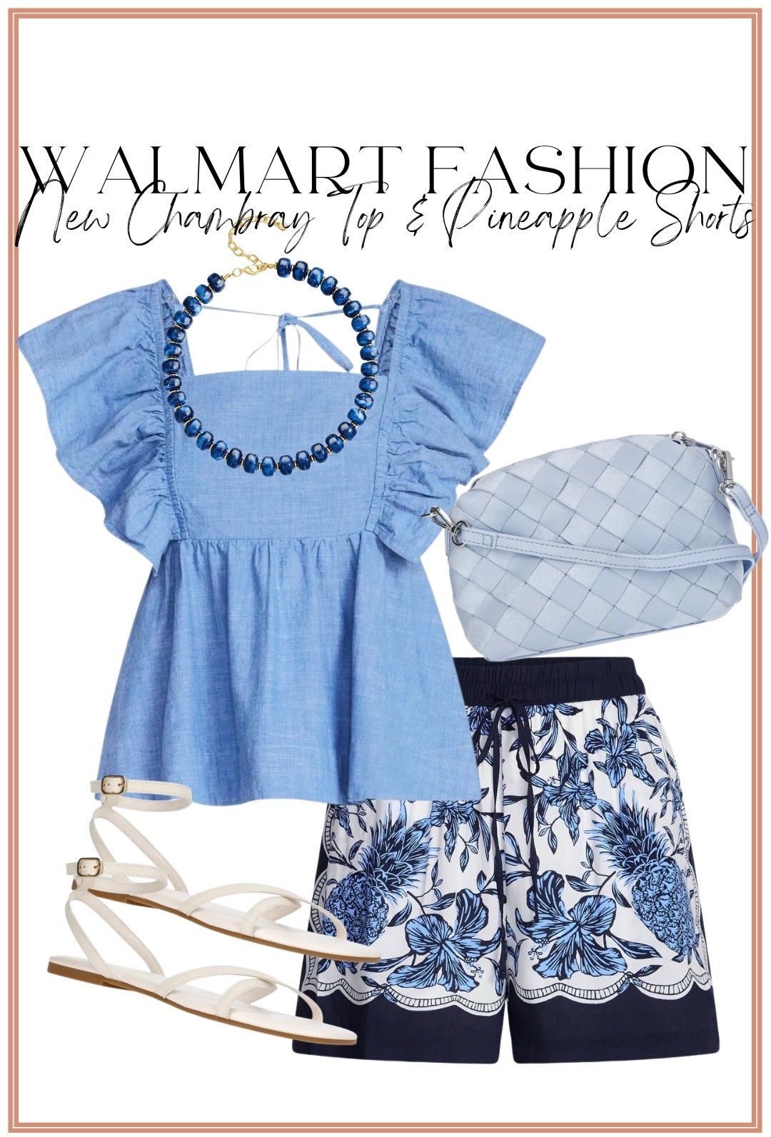 These pineapple shorts are finally back fully stocked in all sizes, and they were absolutely worth the wait! 🍍💙 I paired them with this gorgeous new chambray flutter sleeve top for the cutest summer outfit that’s perfect for everything from vacation and brunch to weekend shopping and casual dinners.

I love finding Walmart fashion that looks so much more expensive, and this outfit is such a fun mix of classic blue and white with a tropical twist. If you’ve been waiting for these shorts to come back, now is the time to grab your size before they start disappearing again!

#walmartfashion #walmartfinds #walmartstyle #walmartnewarrivals #summerfashion #summeroutfit #pineappleprint #printedshorts #chambraytop #blueandwhite #coastalstyle #vacationoutfit #beachvacation #resortstyle #affordablefashion #budgetfriendlyfashion #lookforless #everydaystyle #casualstyle #momstyle #outfitinspiration #ootd #summerwardrobe #weekendstyle #brunchoutfit #womenwithstyle #fashionfinds #sandals #coastalchic #walmartclothing

#LTKootd #LTKPetite