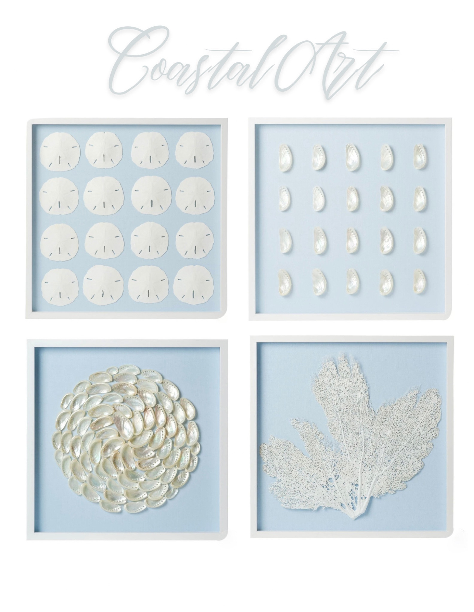 Coastal art in soft blue 

#LTKhome