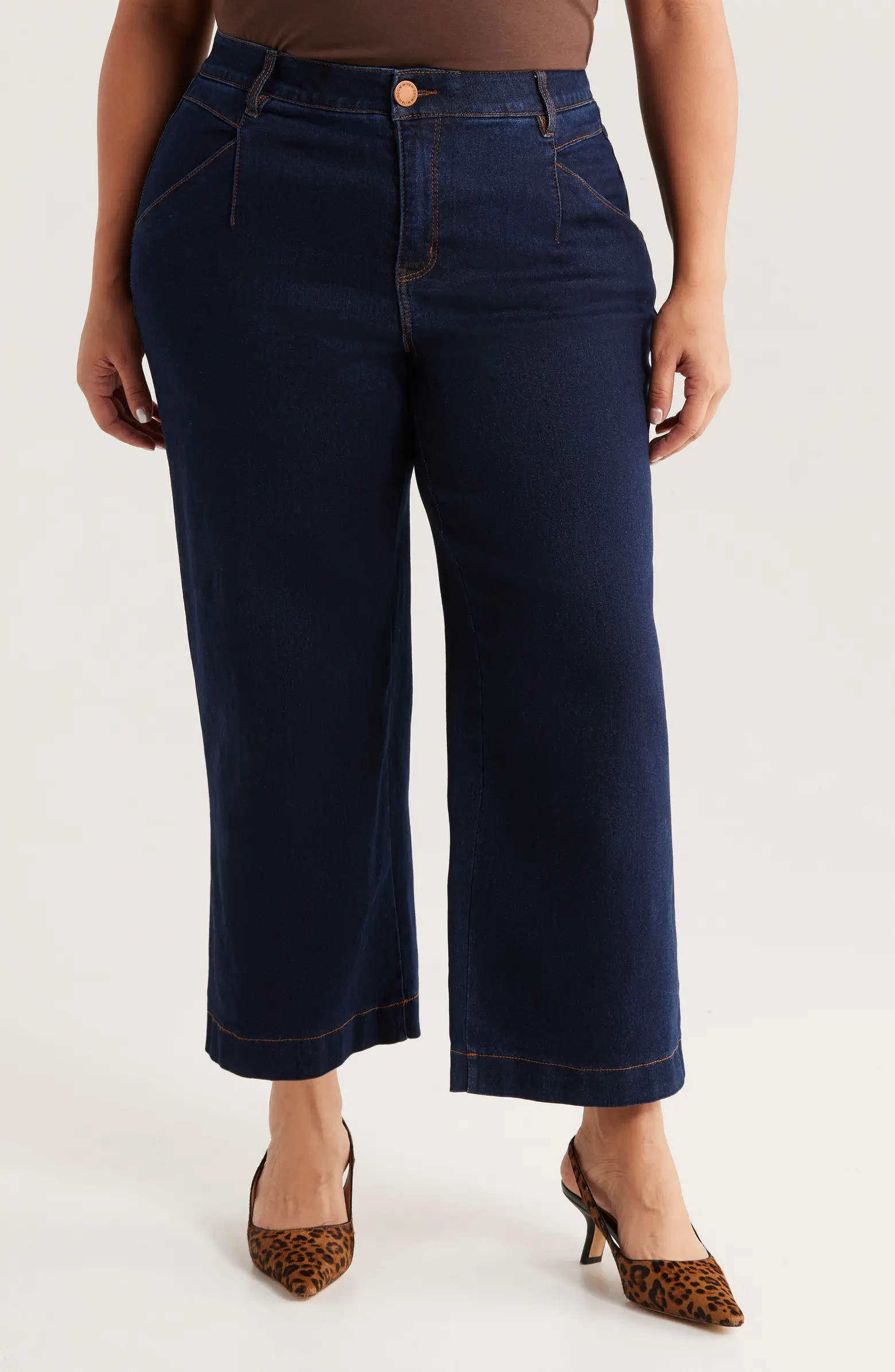 Wyatt Skyrise High Waist Ankle Wide Leg Jeans | Nordstrom