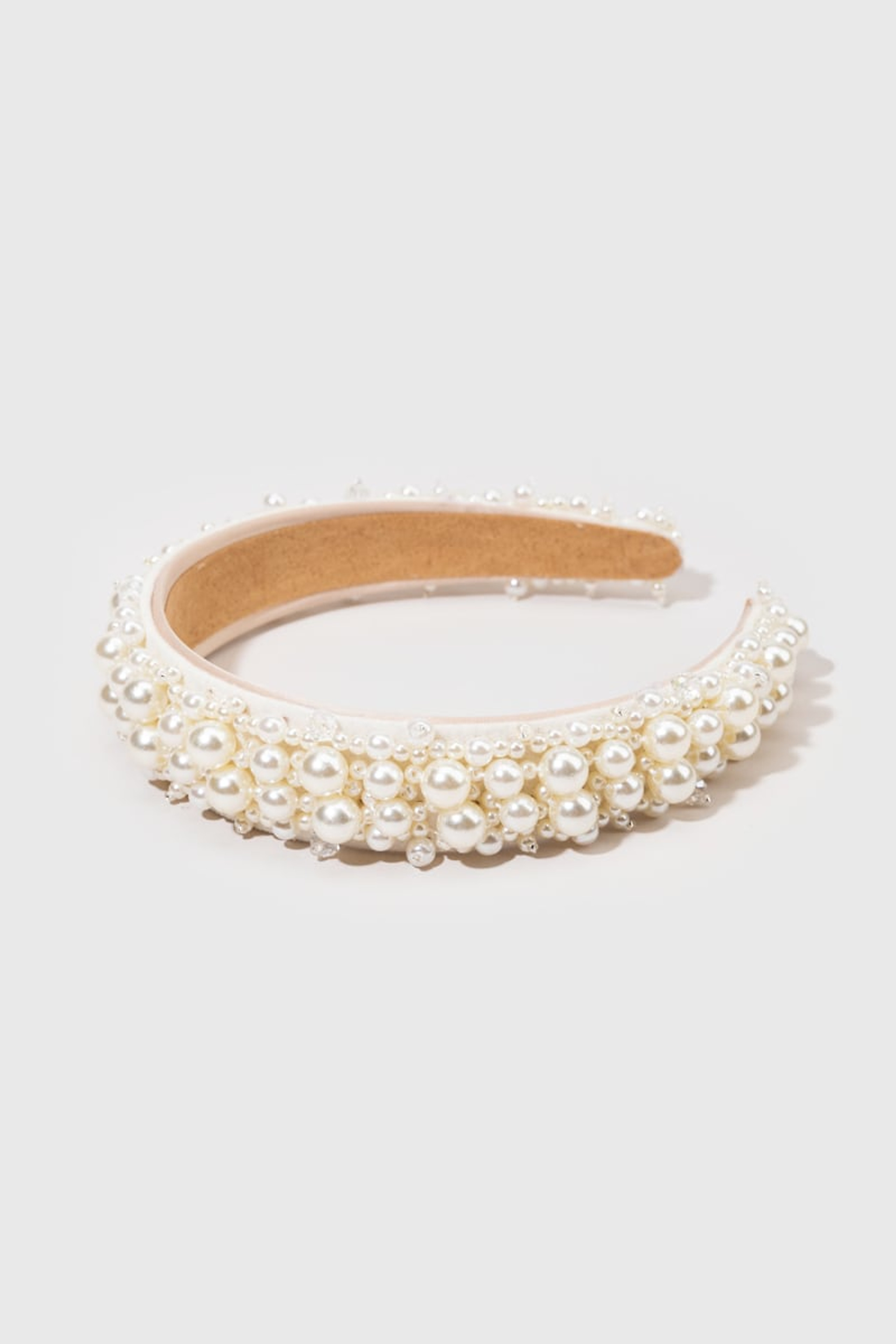 Brenda Pearl Embellished Headband | Francesca's