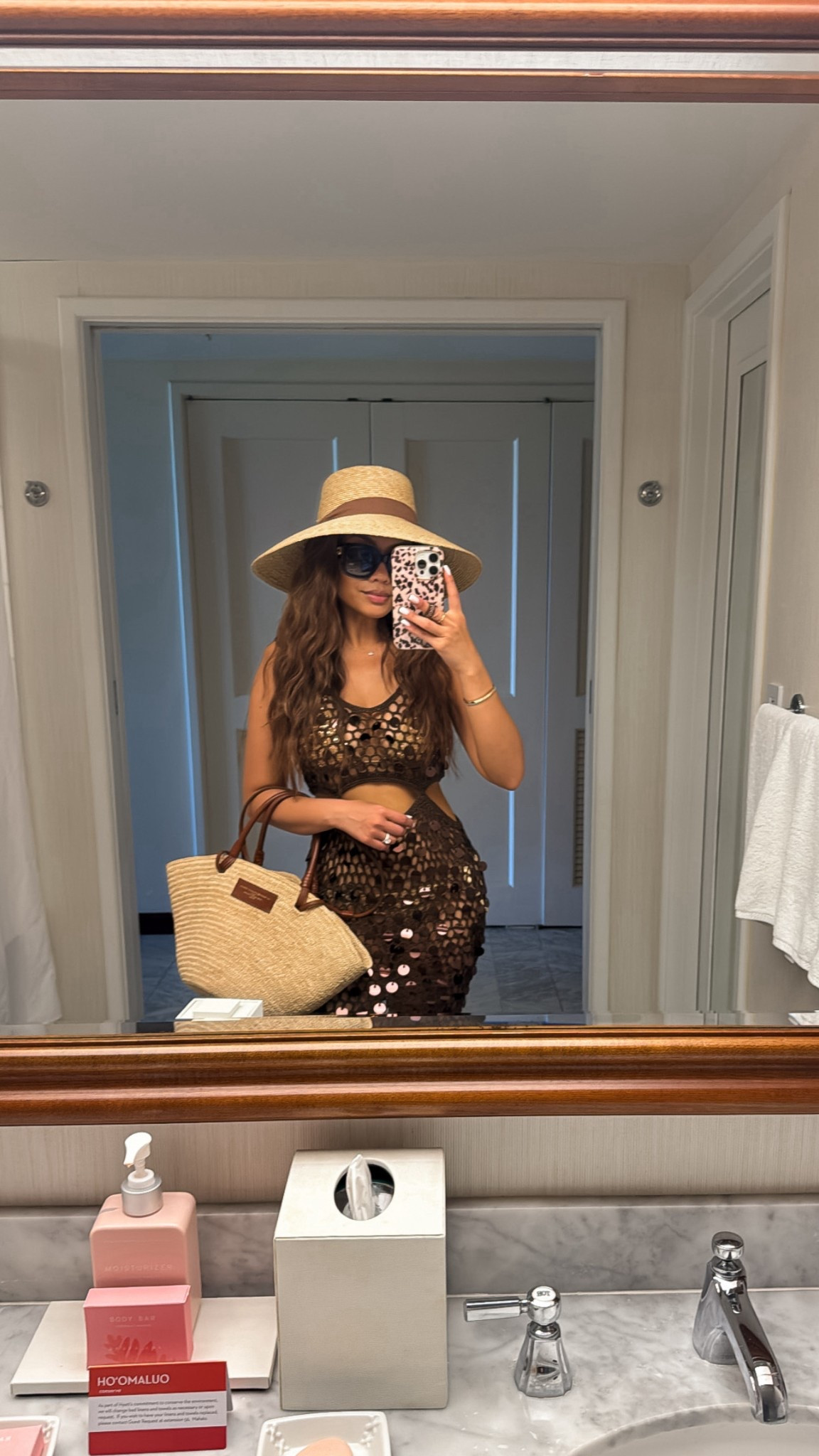 Pool ootd 😍 love this coverup maxi! 

Sizing:
Coverup - tts, xs
Gold bikini is old
Hat - tts

#LTKTravel #LTKStyleTip #LTKSwim