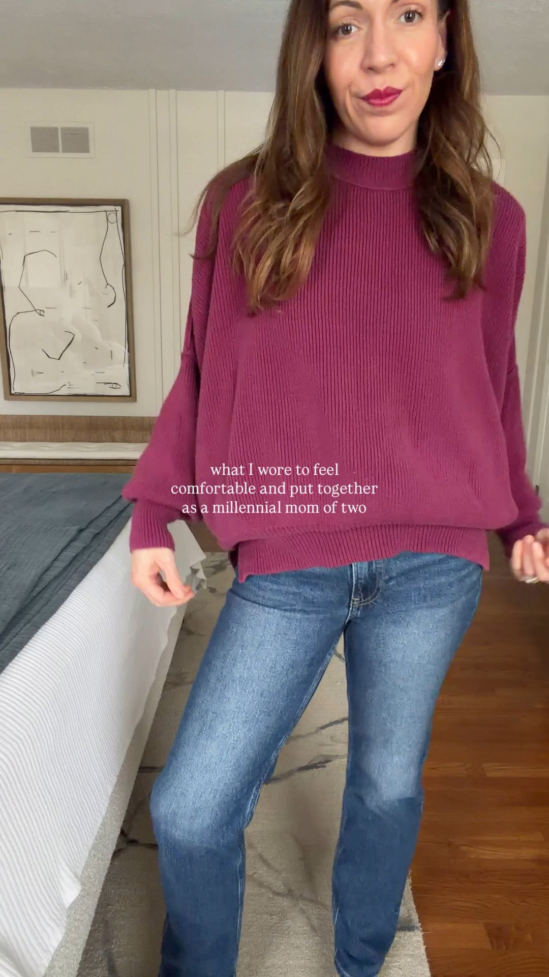 what I wore to feel comfortable and put together as a millennial mom of two boys 

Sweater size XS (maybe would have done a small for a little more of an oversized look)

@gapstyle jeans - go up one size for more classic fit

Sneakers TTS

#LTKOver40 #LTKmomlife #LTKootd
