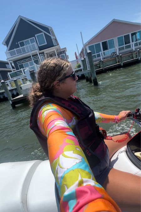 Life vest and paddle suit for cold water jet skiing and boating, boating essentials, summer boating must haves, surf and paddle bathing suits, jet ski essentials for summer 

#LTKSeasonal #LTKActive #LTKTravel