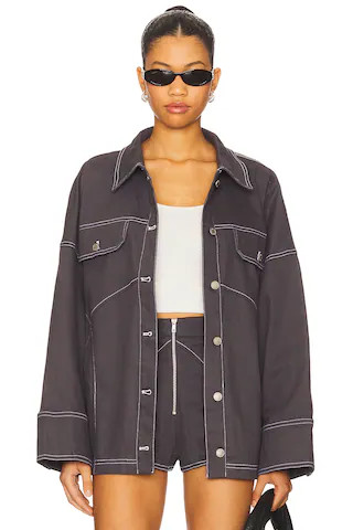 BY.DYLN Brixton Jacket in Slate from Revolve.com | Revolve Clothing (Global)