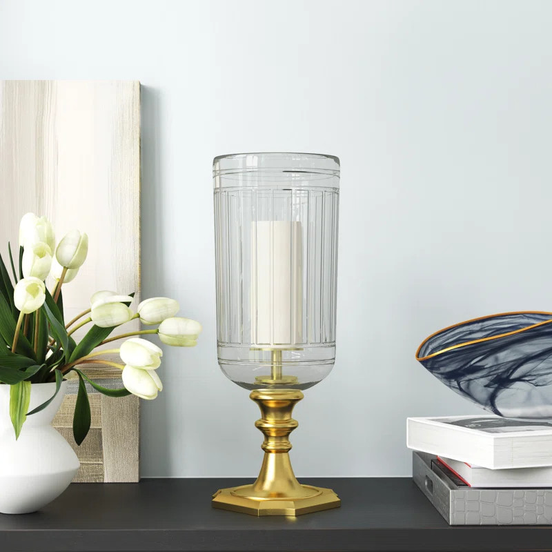 Valdosta Glam Aluminum Hurricane Lamp | Wayfair North America