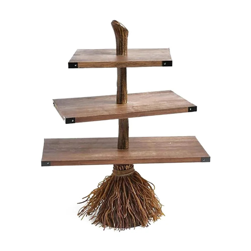 Halloween Cute Snack Bowl Stand,3-Tier Christmas Broomstick Snack Bowl Stand,Dessert Stands for H... | Walmart (US)