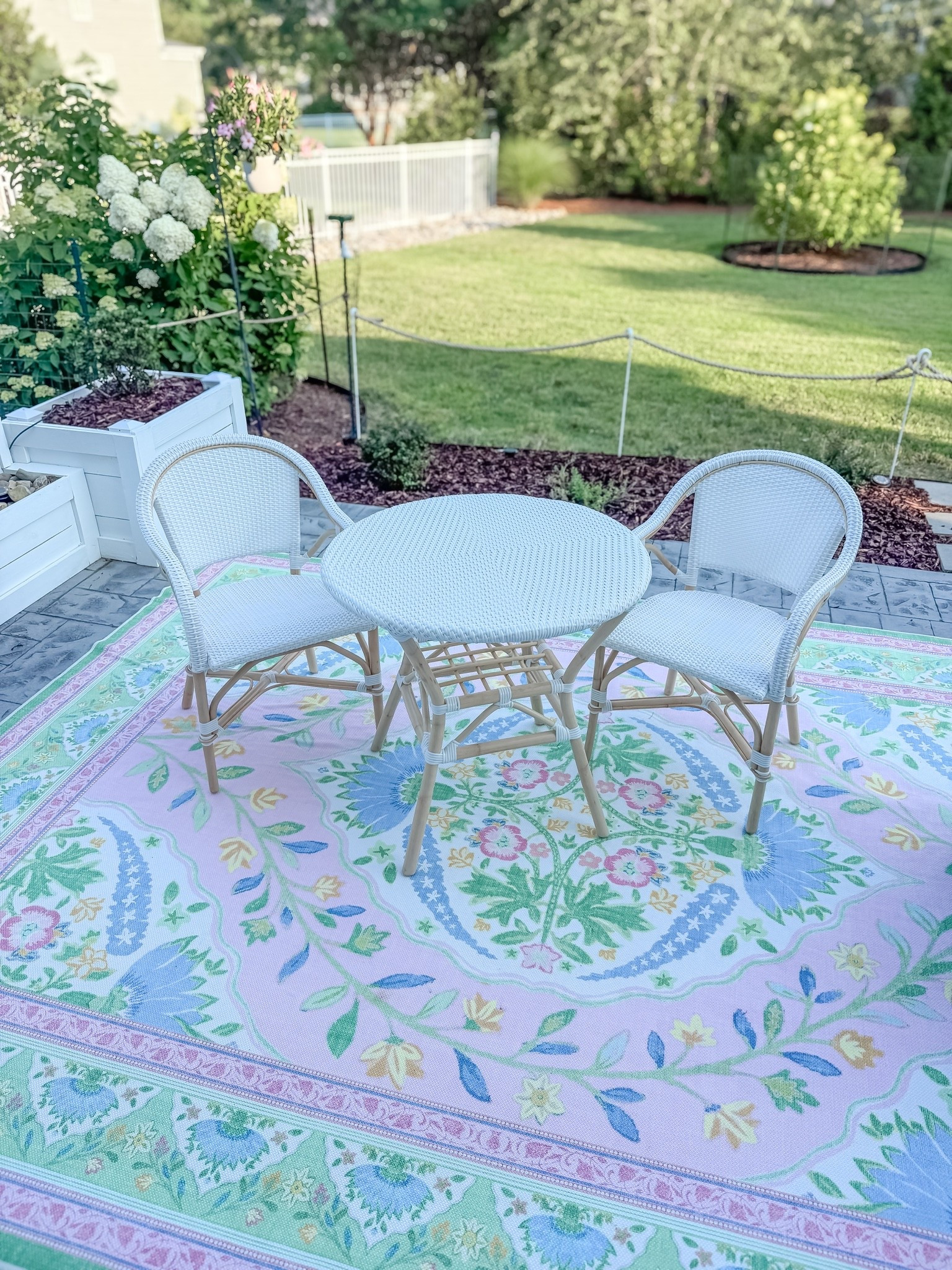 At the age where I had to have a bistro set with armchairs
Loving this white french outdoor bistro set
From wayfair
Ruggable mrs alice outdoor rug
Grandmillenial
Patio furniture
Outdoor furniture

#LTKHome #LTKmomlife #LTKSaleAlert