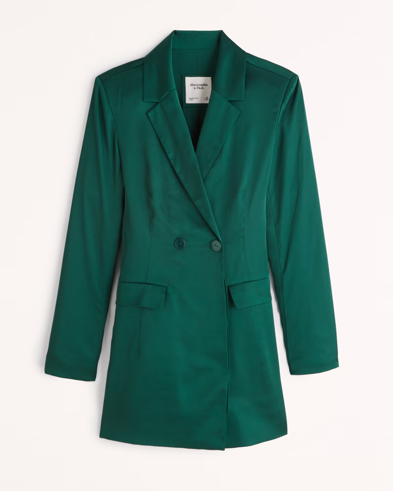 Satin Blazer Dress | Abercrombie & Fitch (US)