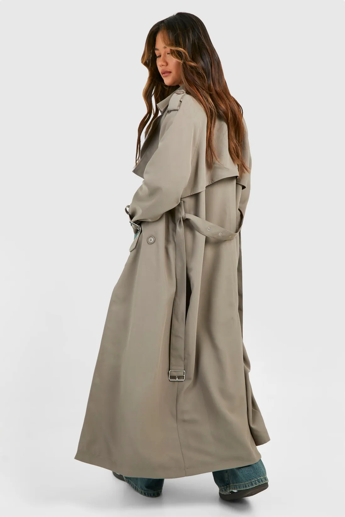 Oversized Double Breast Trench Coat | NastyGal UK