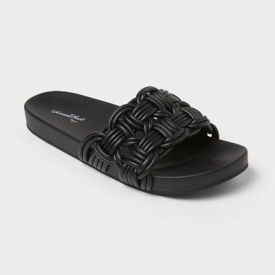 Women’s Harlow Slide Sandals - Universal Thread™ Black 12 | Target