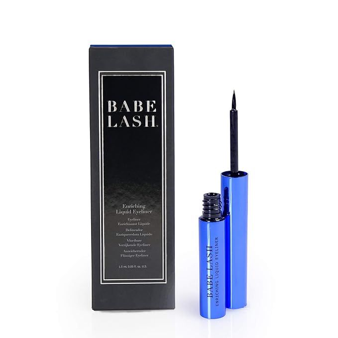 Babe Lash Enriching Liquid Eyeliner, Liquid Eyeliner with Peptides, Smooth, Precise, Slim & Long ... | Amazon (US)