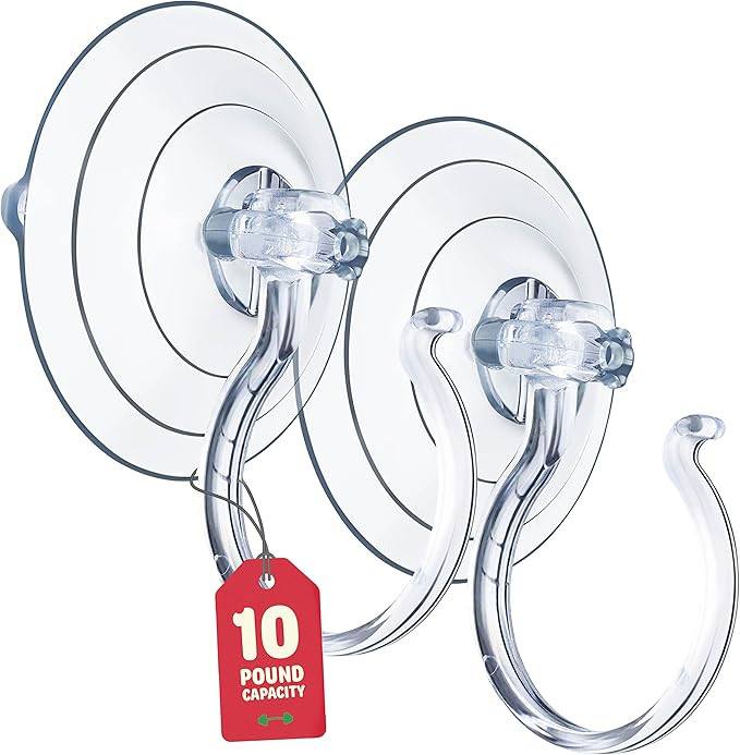 Amazon.com: Christmas Wreath Hanger For Glass Front Door [Set of 2] Giant Suction Wreath Hanger, ... | Amazon (US)