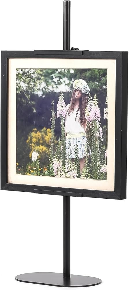 Adjustable Easel Stand, Tabletop Easel Stand for Picture Frames up to 28", Black Metal Picture St... | Amazon (US)