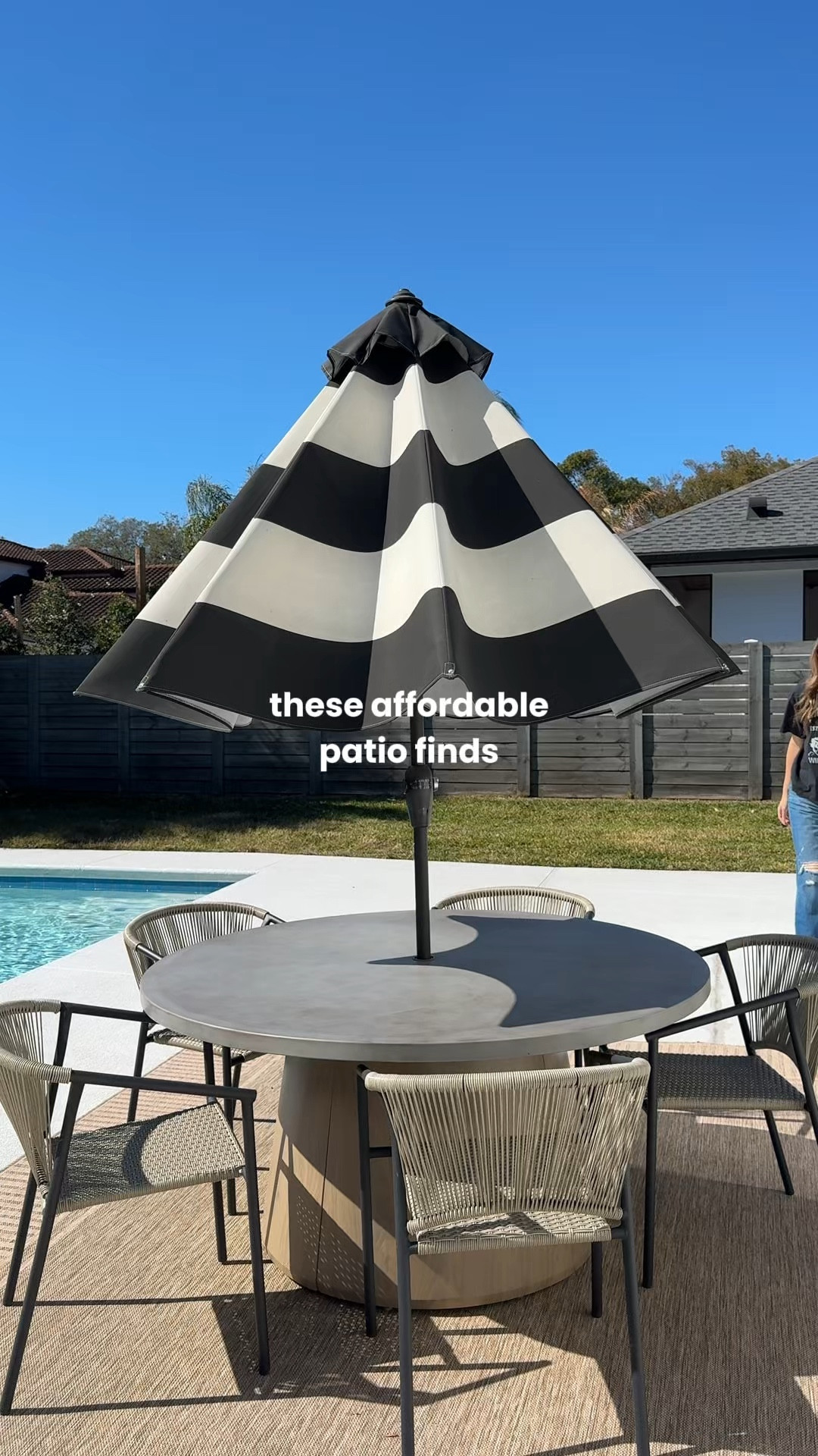I’ve found the perfect, affordable patio finds! Durable outdoor rug, outdoor umbrella on sale and my favorite outdoor chairs!

#LTKSaleAlert #LTKHome #LTKSeasonal