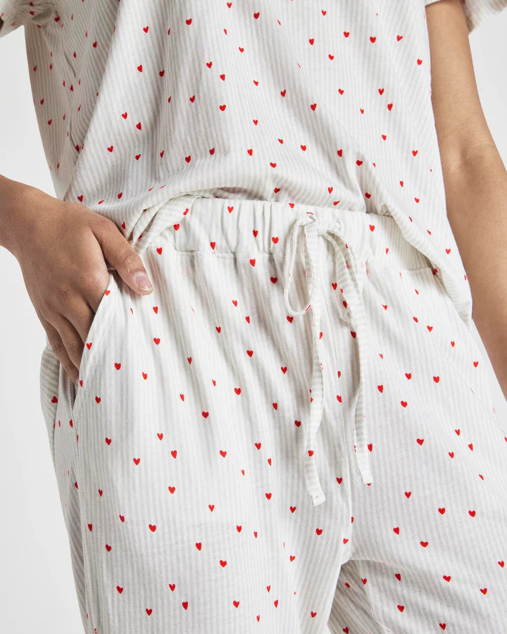 Red Hearts Stay Home PJ Set | Splendid