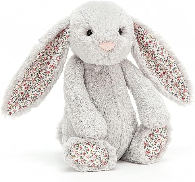 Jellycat Blossom Silver Bunny Stuffed Animal, Medium | Amazon (US)
