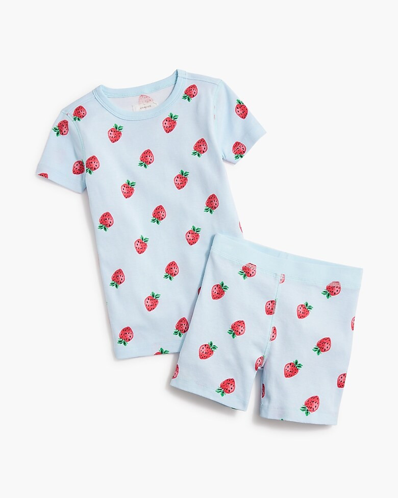 Girls' strawberry pajama set | J.Crew Factory