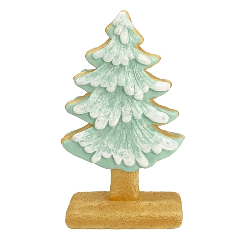Mrs. Claus' Bakery Green Gingerbread Christmas Tree, 6" | At Home