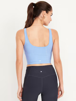 Light Support PowerSoft Longline Sports Bra | Old Navy (US)
