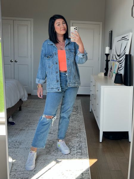 Today’s spring outfit for the nail salon. Wearing 29S in jeans? Medium top and medium jacket. Linked similar jeans and shoes

#LTKSeasonal #LTKstyletip #LTKshoecrush
