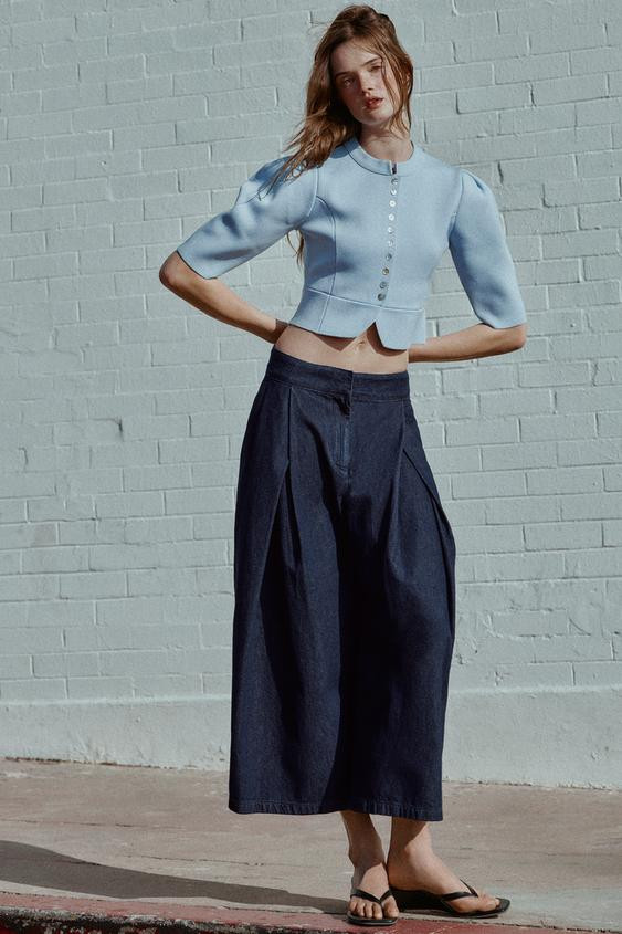 PUFF SLEEVE CARDIGAN | Zara UK