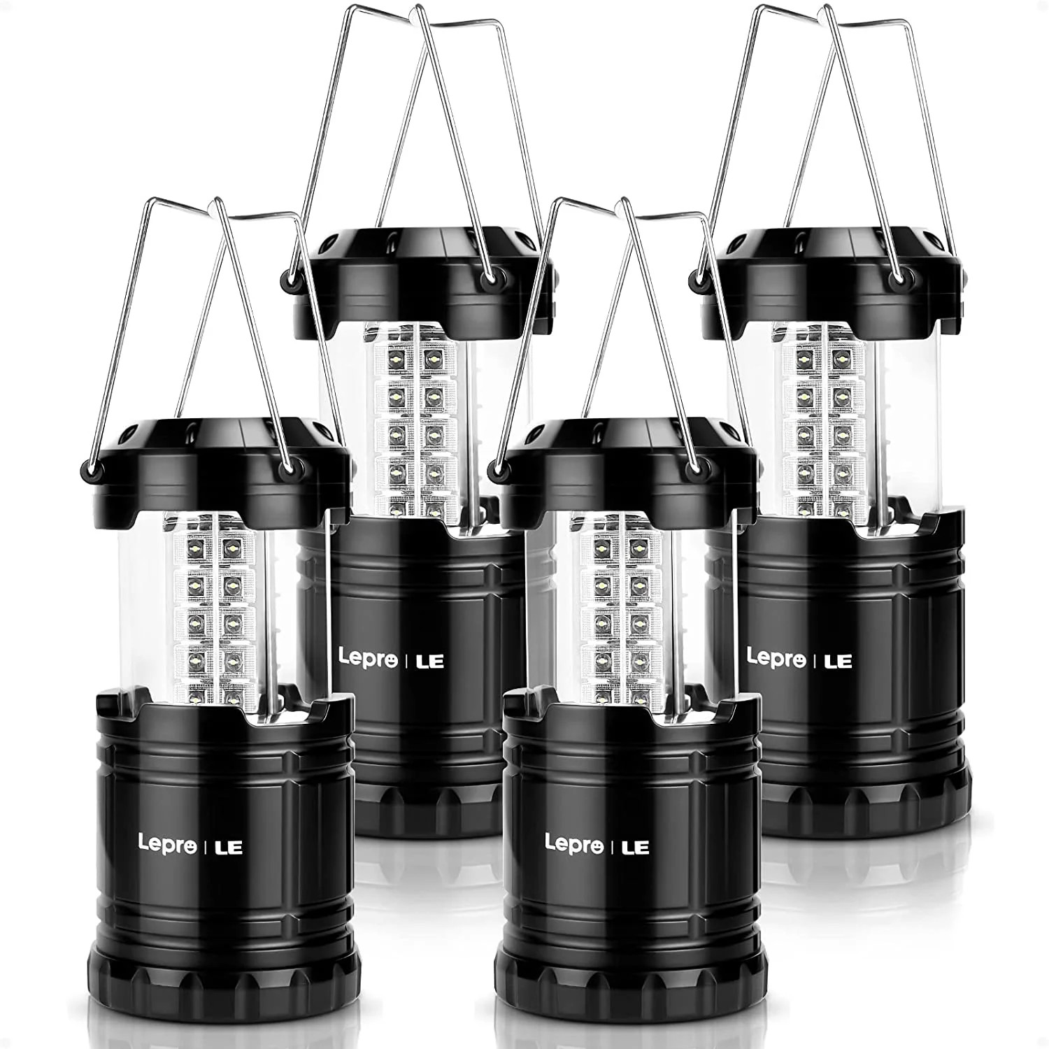 Lepro LED Collapsible Camping Lantern, Super Bright, Battery Powered Camping Light, IPX4 Water Re... | Walmart (US)