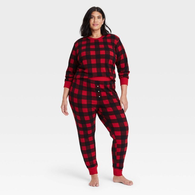 Women's Plus Size Thermal Pajama Set - Stars Above™ | Target