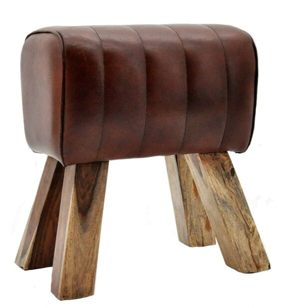 New Year Sale 40% OFF  Leather Footstool Pommel Horse Style | Etsy | Etsy (US)