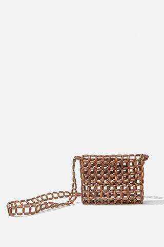 Wooden Cutout Flap-Top Crossbody | Forever 21 (US)