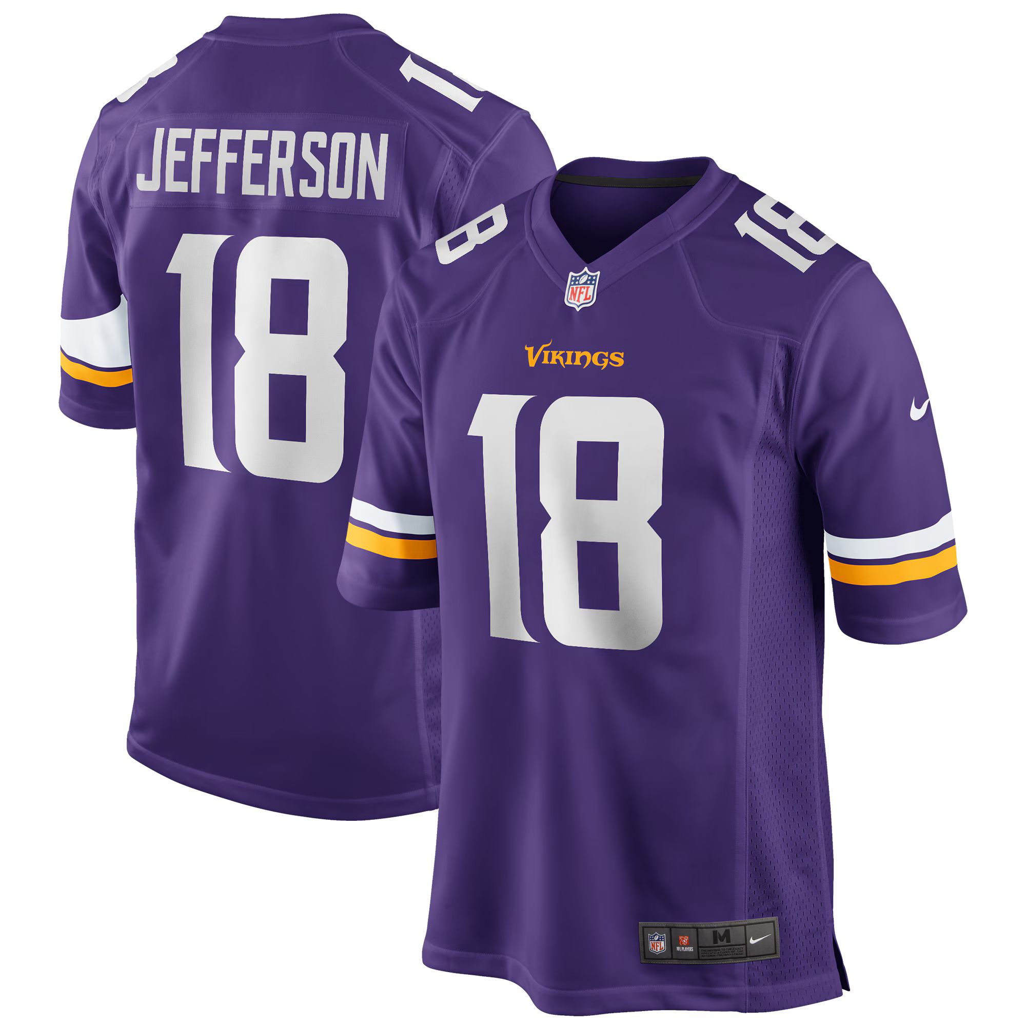 Men's Minnesota Vikings Justin Jefferson Nike Purple Player Game Jersey | NFL Shop