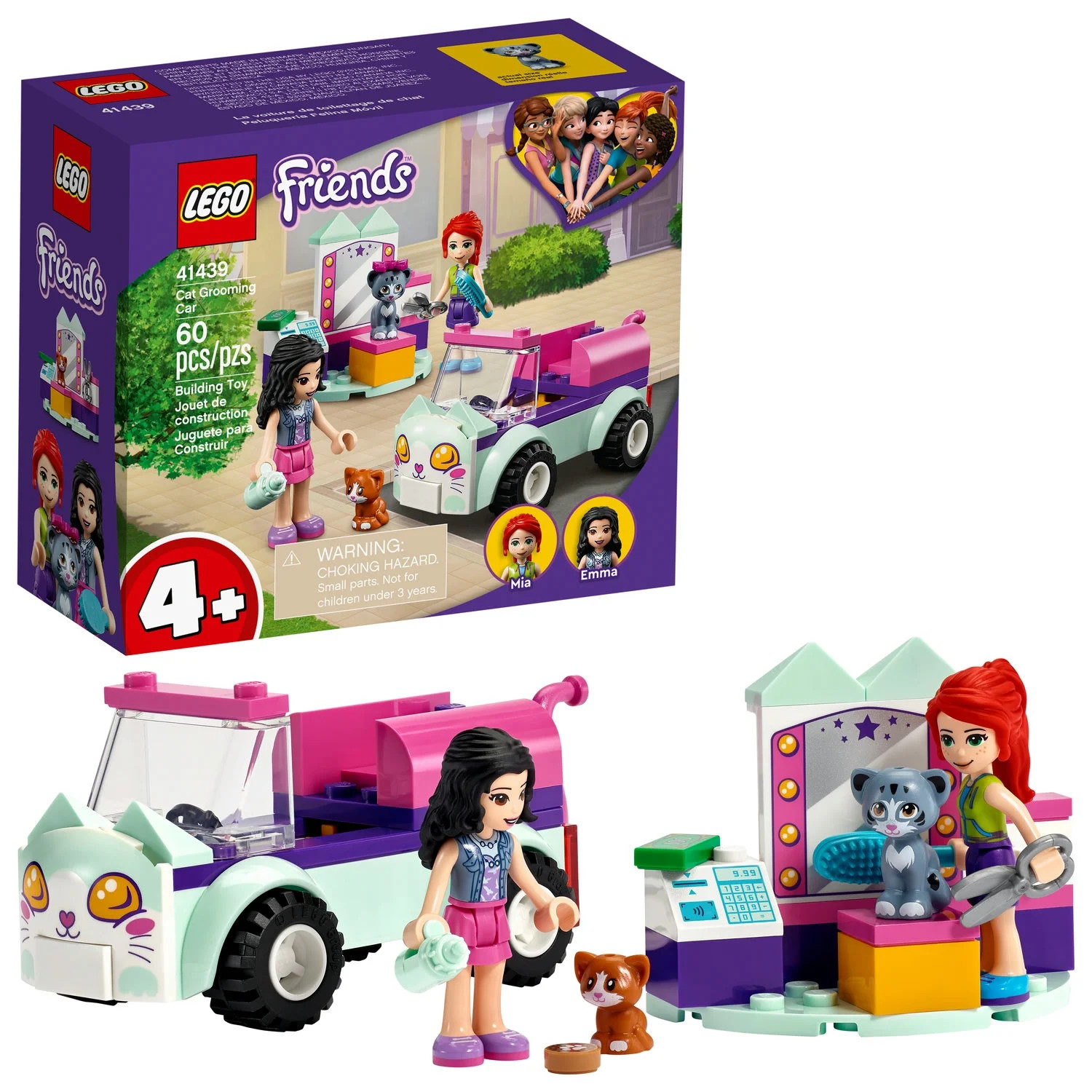 LEGO Friends Cat Grooming Car 41439 Building Toy; Collectible Toy That Makes a Great Gift (60 pie... | Walmart (US)