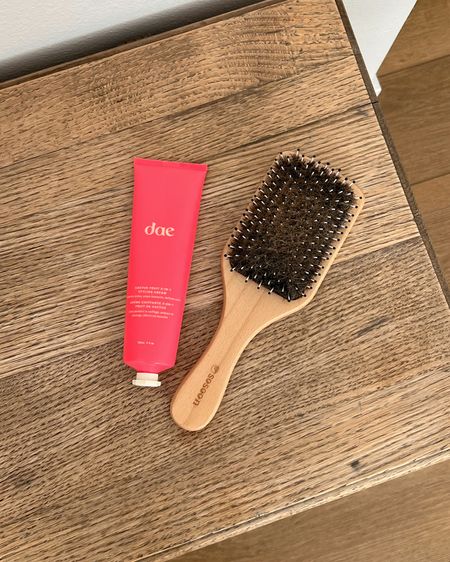 Love this brush for sleek hairstyles! Styling cream gives some gold & shine but isn’t sticky. Smells amazing! + fave hair ties linked for really secure hairstyles  

#LTKbeauty