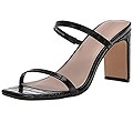The Drop Women's Avery Square Toe Two Strap High Heeled Sandal | Amazon (US)