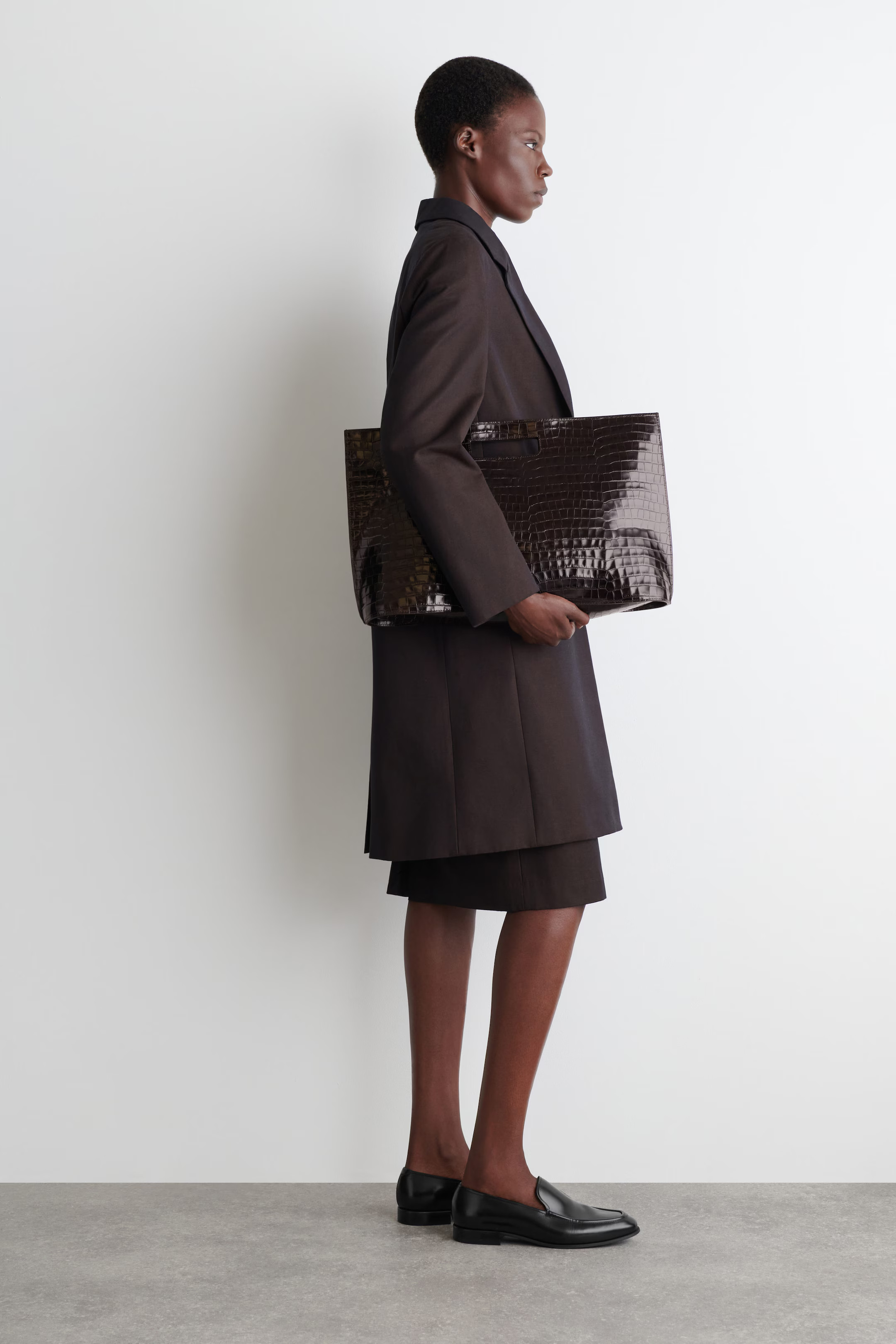 POLISHED-LEATHER LOAFERS - BLACK | COS DE | COS (EU)