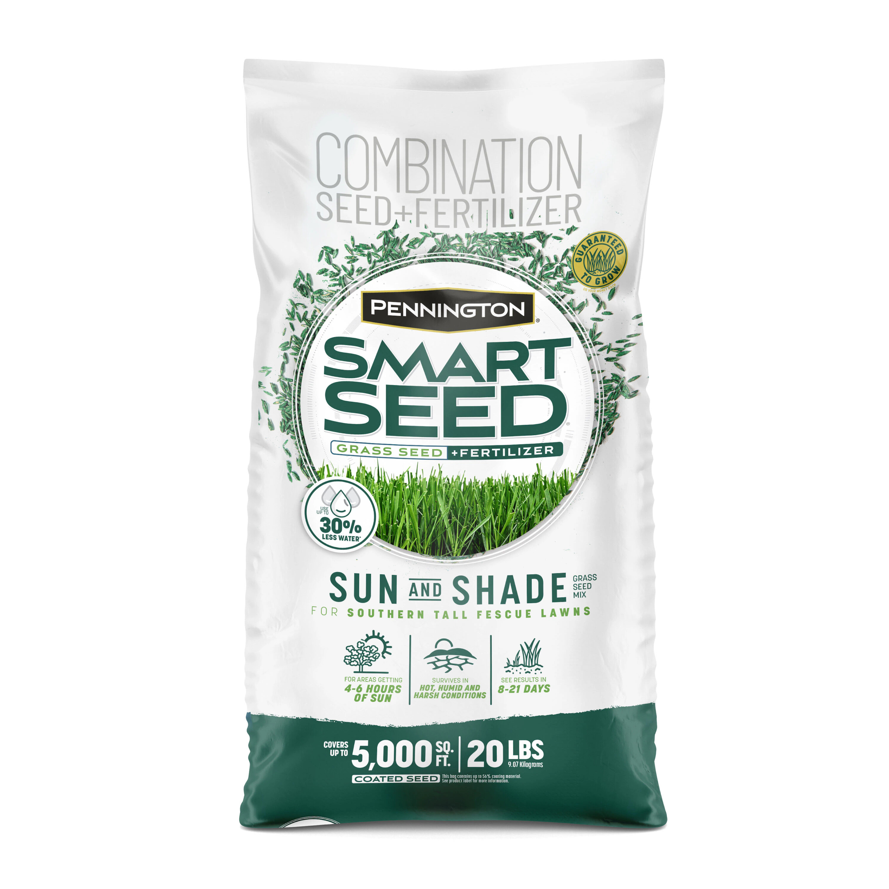Pennington Smart Seed Sun and Shade South 20-lb Mixture/Blend Grass Seed one_size | 2149602283 | Lowe's