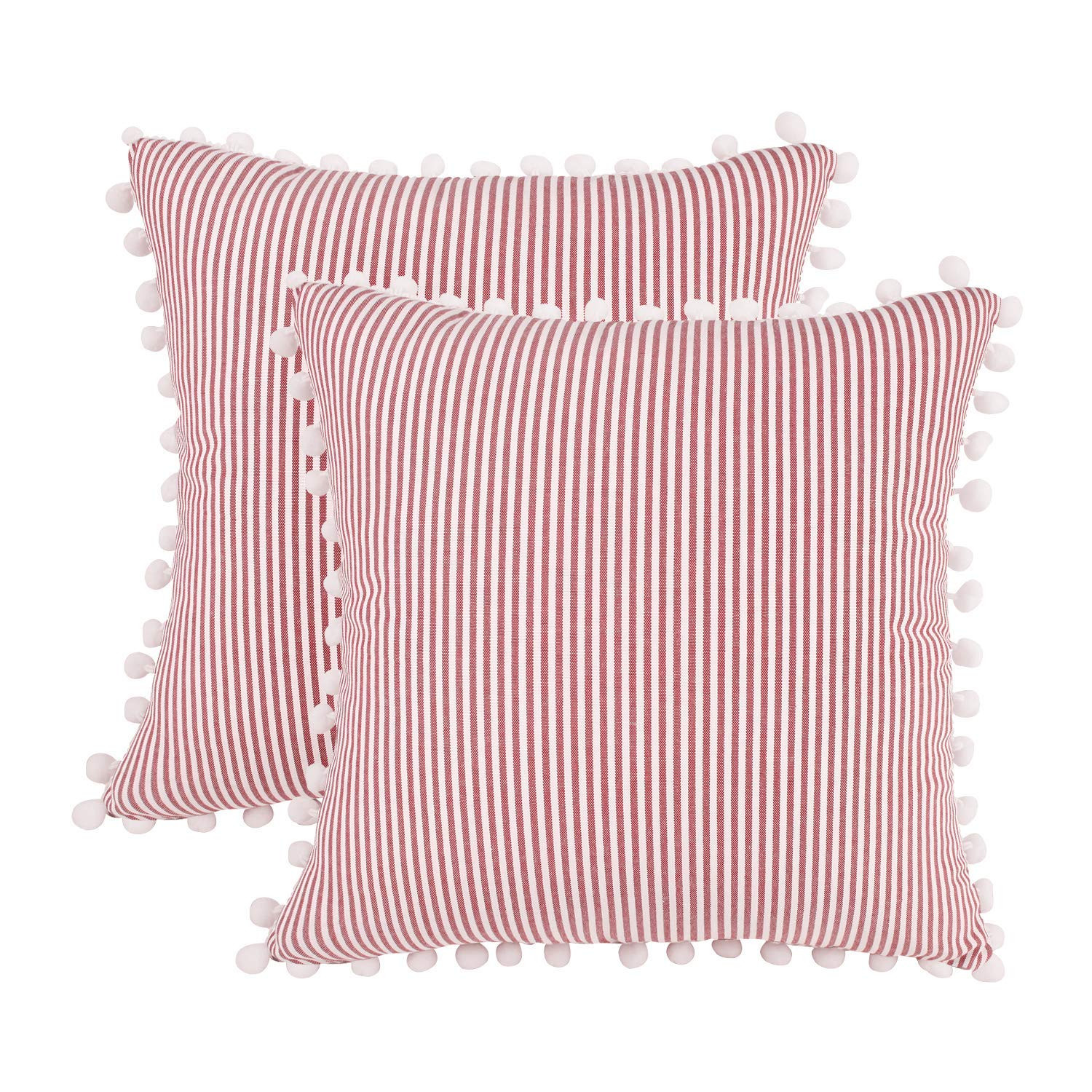 HOPLEE Christmas Pillow Covers Decorative Pillow Covers Red Throw Pillow Covers Throw Pillow Cove... | Amazon (US)