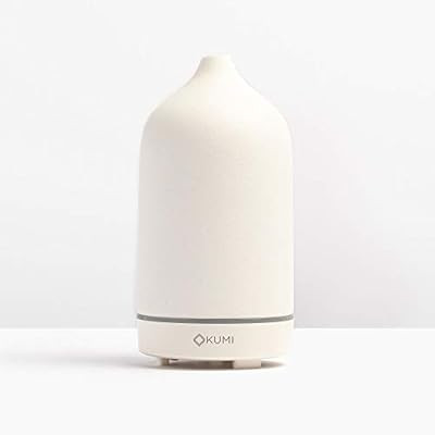 Kumi Stone Diffuser, White Ceramic Cover, Ultrasonic Technology for Aromatherapy and Diffusing Es... | Amazon (US)