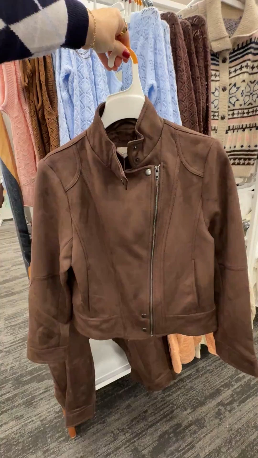 Target faux suede jacket 40% off