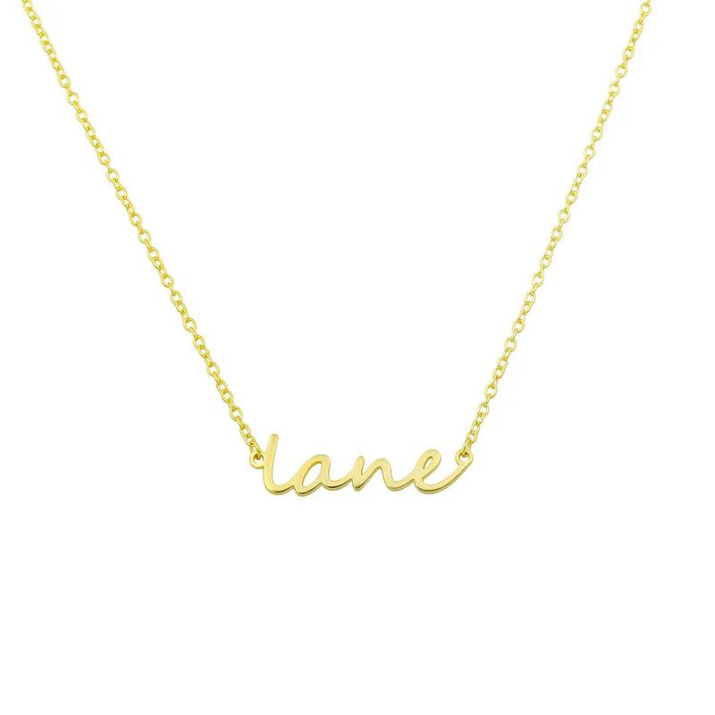 Dainty Custom Name Necklace | The Sis Kiss