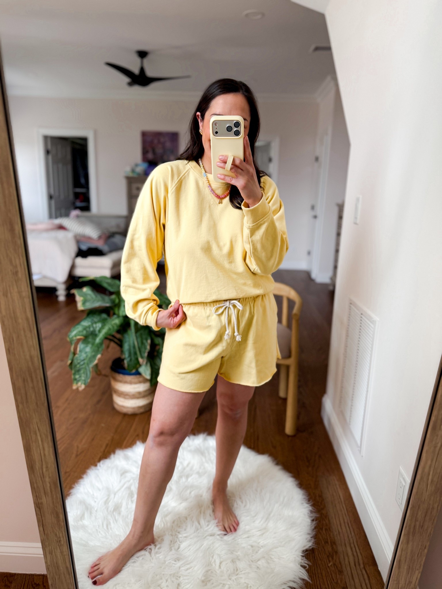 Gap matching set
Sweatshirt: medium
Shorts: medium


#LTKSaleAlert #LTKmomlife #LTKgrwm