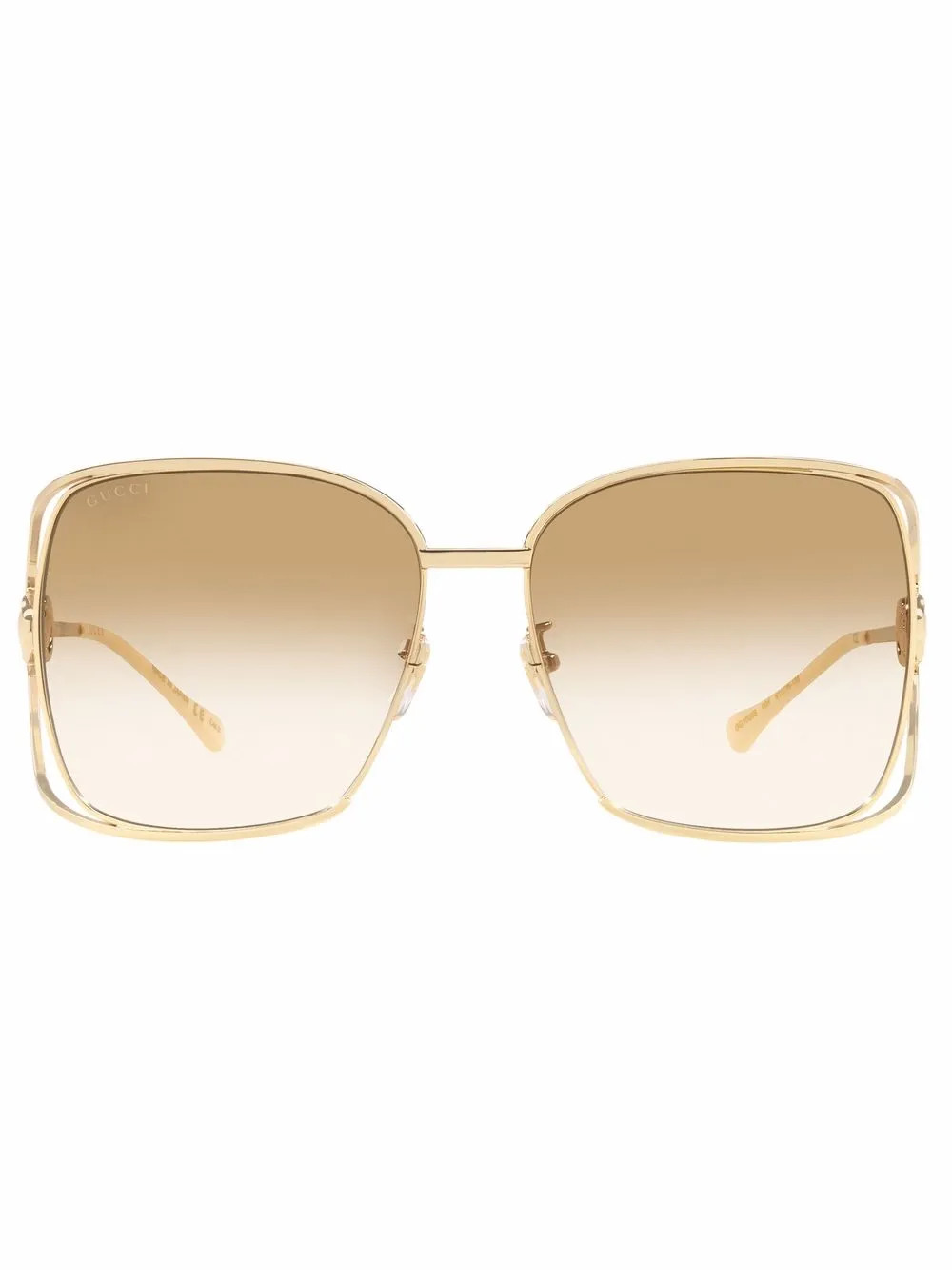 horsebit-detail oversized-frame sunglasses | Farfetch Global