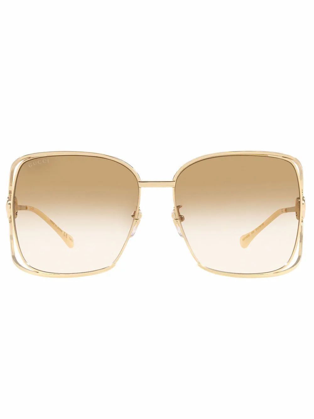 horsebit-detail oversized-frame sunglasses | Farfetch Global