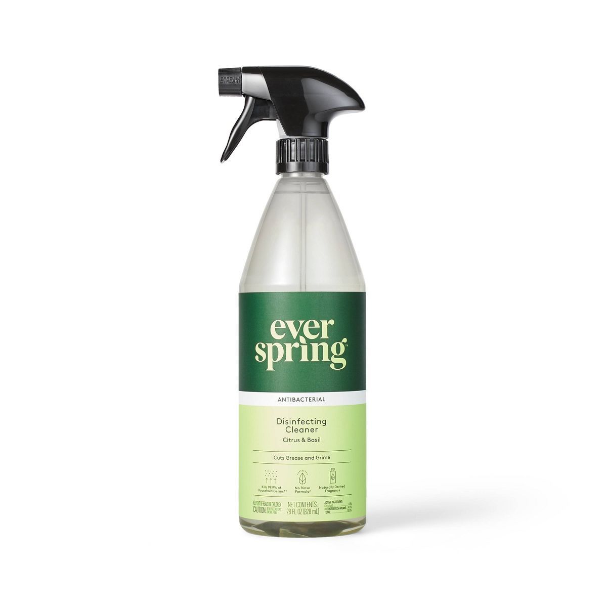 Citrus Basil All Purpose Disinfecting Spray - 28 fl oz - Everspring™ | Target