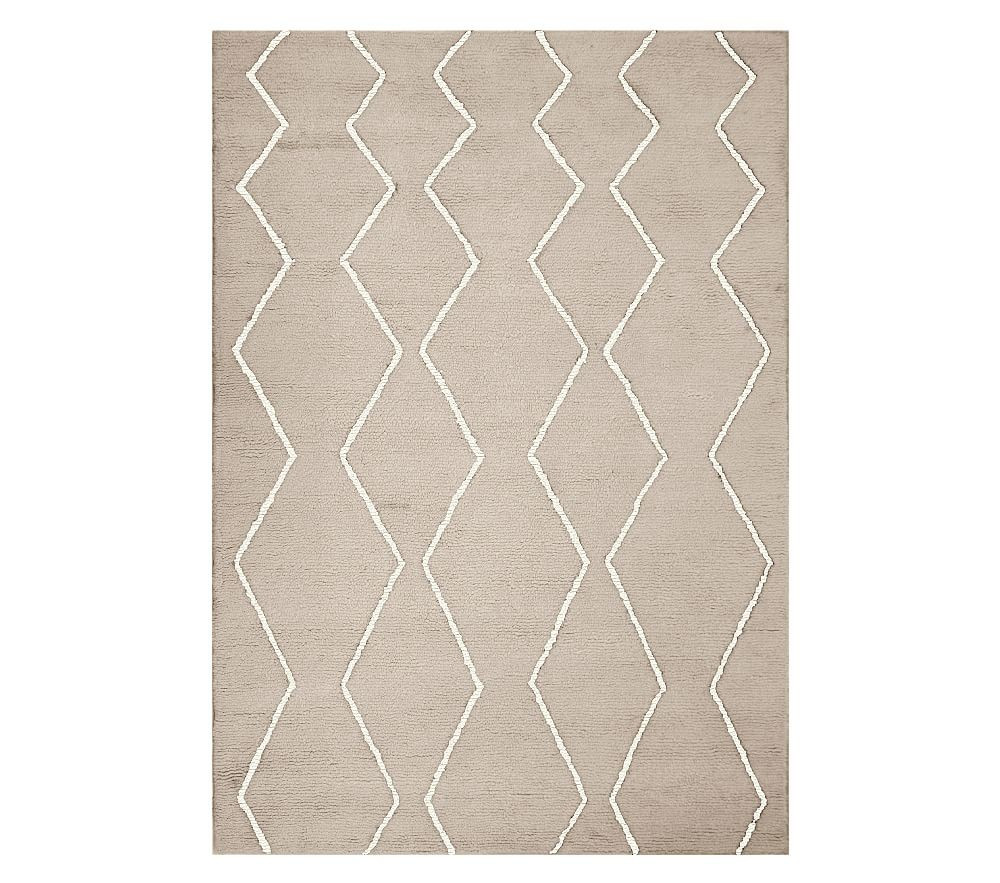 west elm x pbk Baby Souk Nursery Rug, 7x10 Ft, Natural | Pottery Barn Kids