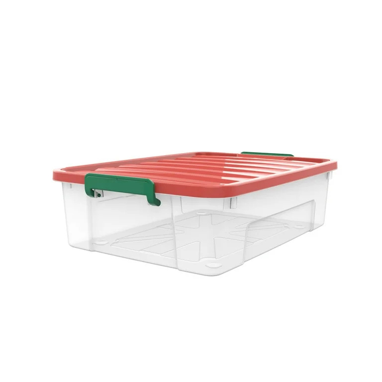 Mainstays 33qt Holiday Clear Storage | Walmart (US)
