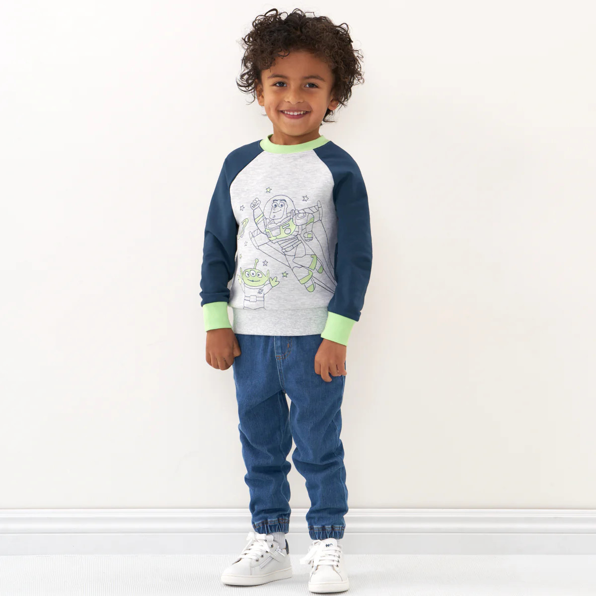 Disney Pixar Buzz Lightyear Crewneck Sweatshirt | Little Sleepies