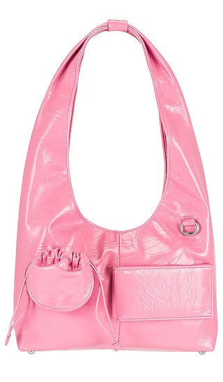 Crinkle Sling Bag in Blush | Revolve Clothing (Global)