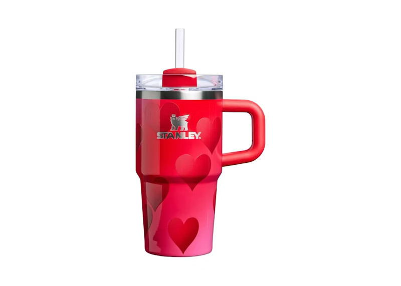 Stanley Target Exclusive Valentines Day Collection Flowstate Quencher 20oz Tumbler in Rouge Heart Gradient | StockX